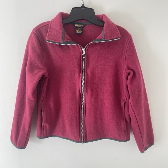 Vg 100% Wool Zip Up Jacket Women’s Small Maroon Red 100% Wool Full Zip Outdoor - Picture 1 of 8